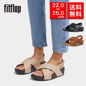 fitflop フィットフロップ レディース バックストラップサンダル K03 LULU CROSS BACK-STRAP SANDALS - LEATHER 体圧分散 衝撃吸収 疲れにくい 歩きやすい｜ブランド探検隊 Yahoo!店