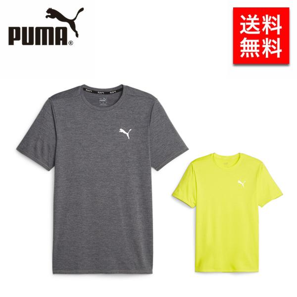 PUMA メンズ Tシャツ・カットソー 長袖 RUN FAVORITE ヘザー SS Tシャツ M ...