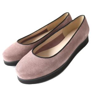 未使用品 サルヴァトーレフェラガモ My Ferragamo マイフェラガモ MY CLOUD 1cm スウェードレザー フラットシューズ  ROSA ANTIC 6.5 伊製｜brand-td-store