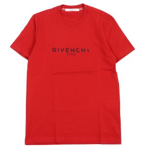 極美品●GIVENCHY ジバンシィ BM70K93002 ロゴプリント クルーネック ショートスリーブ 半袖Ｔシャツ レッド XS 正規品 メンズ｜brand-td-store