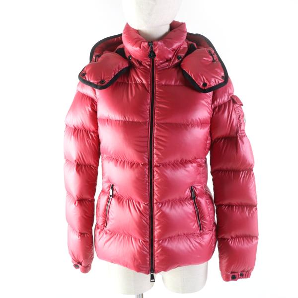 美品★MONCLER モンクレール BERRE ベール フード・ロゴワッペン付 ZIP UP ダウン...