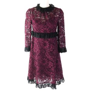 極美品△DOLCE&GABBANA ドルチェ＆ガッバーナ F6VC6T 黒タグ 裏地