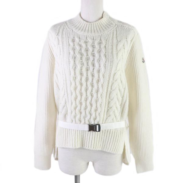 美品□MONCLER モンクレール 2022年製 GIROCOLLO TRICOT ケーブル リブ編...