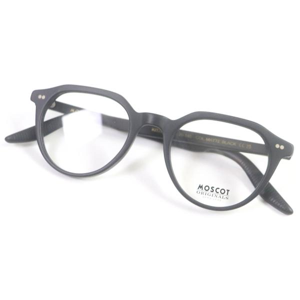 極美品□MOSCOT モスコット KITZEL ボストンフレーム メガネ 眼鏡 アイウェア マットブ...