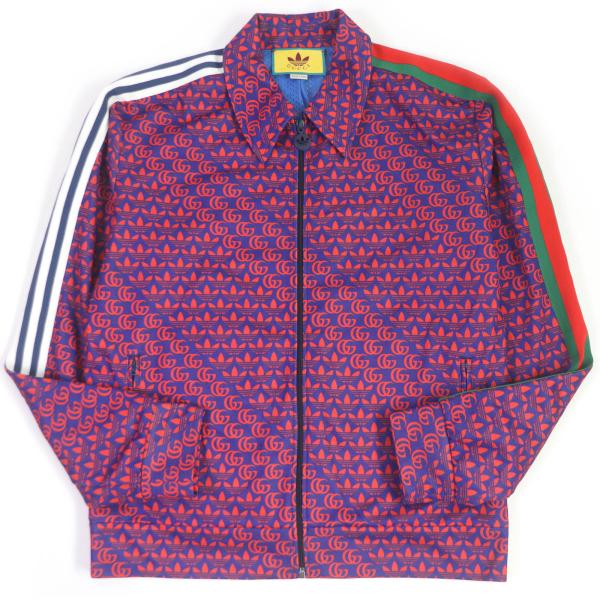 【ドンドン見直し】美品□グッチ adidas 692112 ダブルG トレフォイル サイドライン ジ...