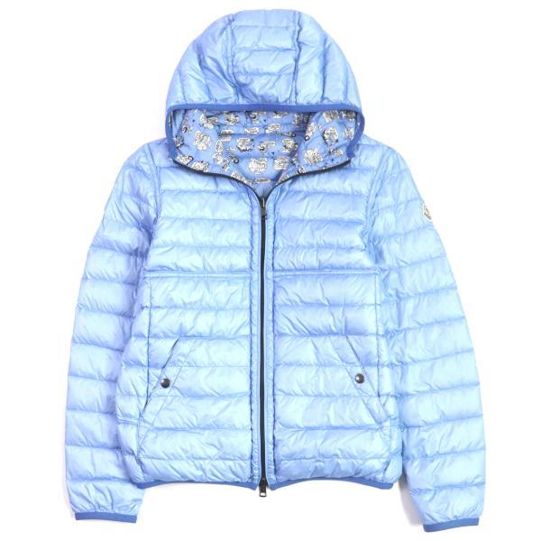 美品▼MONCLER モンクレール OISE 総柄 フード・ロゴワッペン付き リバーシブル ZIP ...