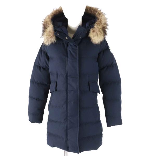 美品◎Pyrenex ピレネックス GRENOBLE グルノーブル ワッペン・ラクーンファー・フード...