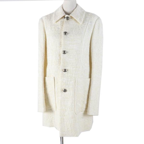 未使用品◎BLAMINK ブラミンク 7925-299-0340 デザインボタン付き コート オフホ...