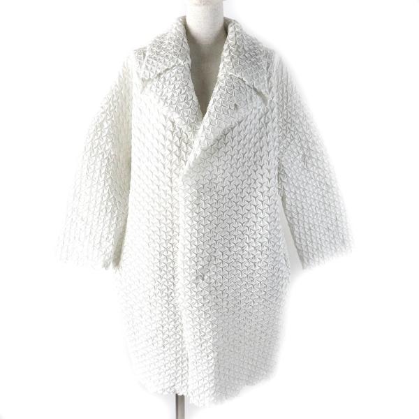 極美品△ISSEY MIYAKE イッセイミヤケ IM52FA521 スチームプリーツ コクーンコー...