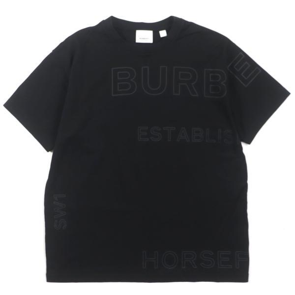 美品▼BURBERRY バーバリー 8036185 ホースフェリープリント クルーネック ショートス...