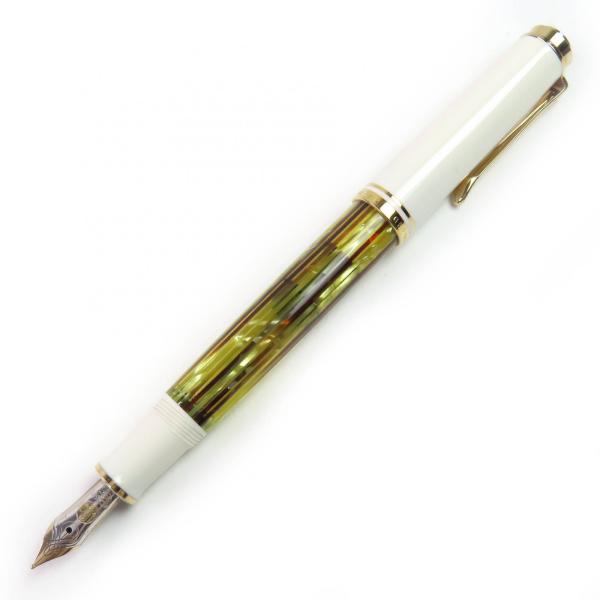 極美品△PERIKAN ペリカン スーベレーン 400 ペン先14K EFニブ 万年筆 ホワイトトー...