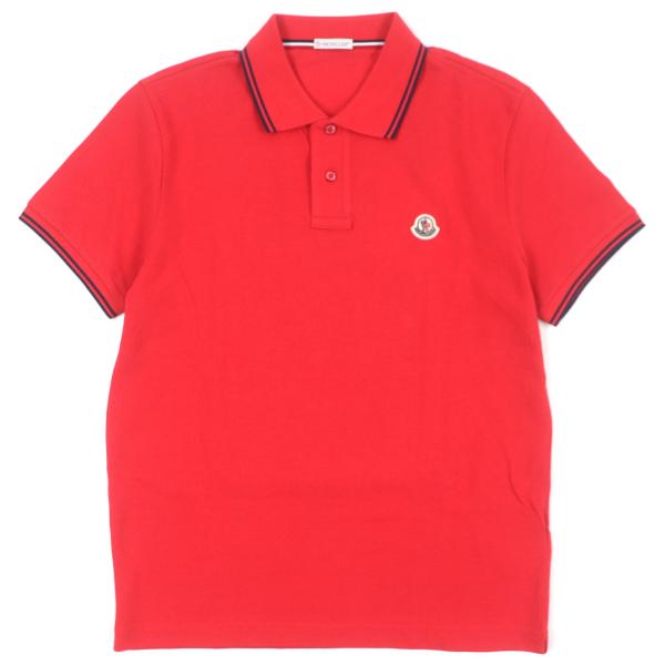 未使用品▼MONCLER モンクレール コットン100% ロゴ入りボタン ワッペン付き ショートスリ...
