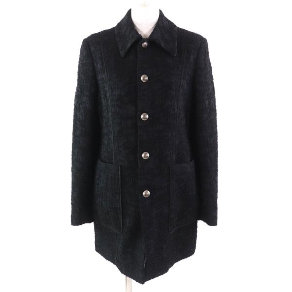 極美品△BLAMINK ブラミンク 7925-299-0340 デザインボタン ジャガードデザイン ...