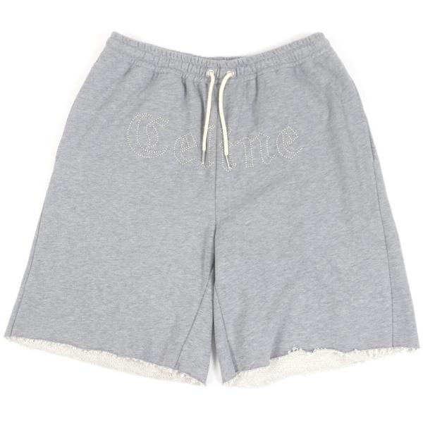 極美品□CELINE セリーヌ 21SS 2Z149670Q コットン100％ ロゴスタッズ スウェ...