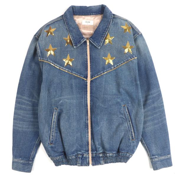極美品▼CELINE セリーヌ 22SS 2Q398930F スターエンブロイダリー ルーズテディ ...