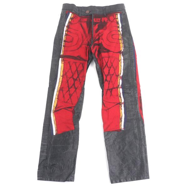 美品□GAULTIER JEAN’S ゴルチエジーンズ ヴィンテージ トロンプルイユ コーティング加...