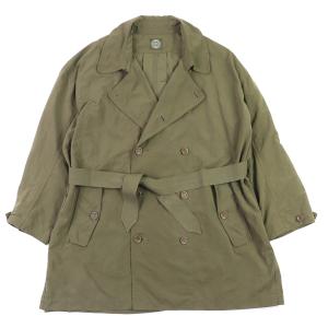 美品△PORTER CLASSIC ポータークラシック ベルト付き ショートレングス ダブル トレンチコート カーキ 3 日本製 正規品 メンズ