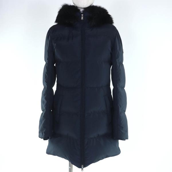 極美品◇PRADA プラダ 2024年製 29E117 シープファー カーフスキン使い 三角ロゴプレ...