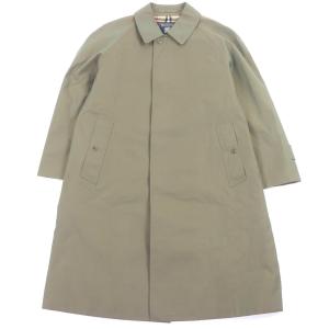 極美品□Burberrys バーバリー ヴィンテージ 裏ノバチェック フライフロント ステンカラーコート 玉虫色 90-165-4 日本製 正規品 メンズ