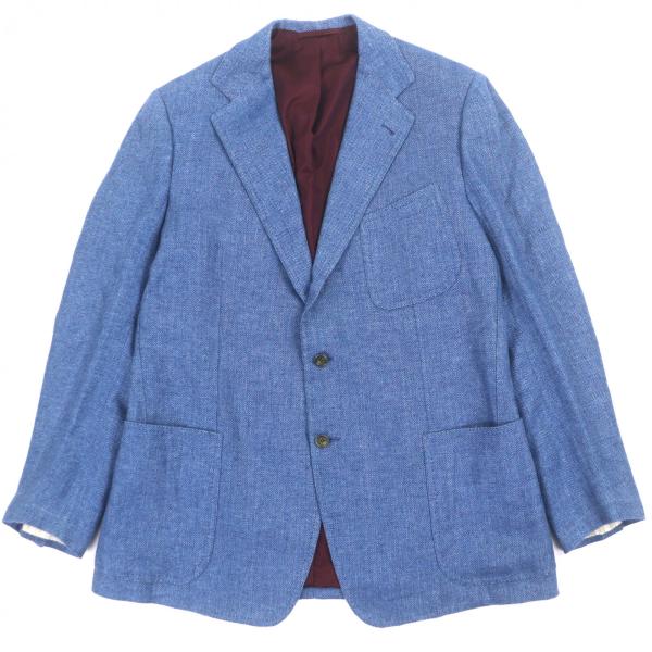 極美品▼Tindaro De Luca ティンダロ・デ・ルーカ ー ビスポーク ヘリンボーン柄 シン...