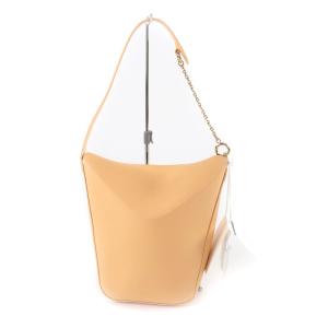 未使用品★JIL SANDER ジルサンダー J07WD0016 ロゴ入り レザー チェーン ショルダーバッグ オレンジ系 伊製 レディース 定価250000円