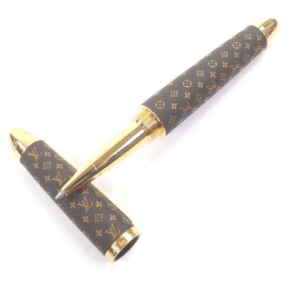 美品□LOUIS VUITTON ルイヴィトン GI1175 ローラーボールペン・ドック レザー モ...