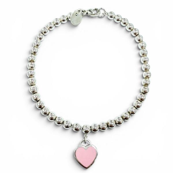 極美品◇TIFFANY&amp;Co. ティファニー リターントゥティファニー ミニハートタグ ビーズ AG...