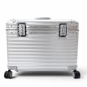 美品□RIMOWA リモワ 920.51.00.4 トパーズ パイロット アルミニウム TSAロック搭載 4輪 キャリーバッグ シルバー ドイツ製 メンズ