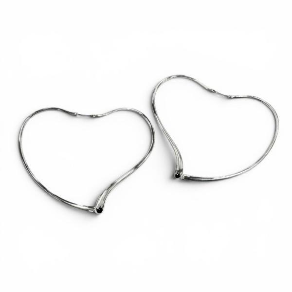 美品◇TIFFANY&amp;Co. ティファニー エルサペレッティ オープンハート ラージ ピアス AG9...