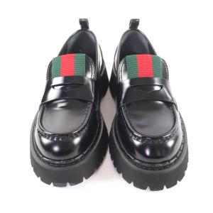 極美品★GUCCI グッチ 806399 レザ...の詳細画像3