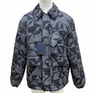 未使用品▼LOUIS VUITTON ルイヴィトン 2022年製 HMB09E モノグラムフラワー キルティング 中綿入り WZIPUP ジャケット 50 正規品 メンズ