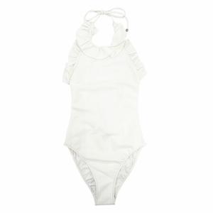 未使用品◇CHANEL シャネル 23SS P74899 ココマーク総柄 スイムウェア 水着 ワンピース ホワイト 34 イタリア製 正規品 レディース