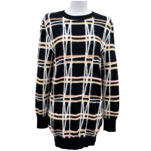 未使用品☆CHANEL シャネル 22A P72910 コットン アルパカ ココマークパーツ ニット チュニック マルチカラー 36 イタリア製 保存袋付き