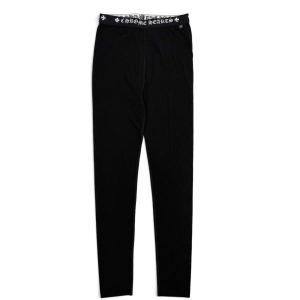 未使用品★CHROME HEARTS クロムハーツ ホースシュー ウエストロゴ入り スパッツ レギン...