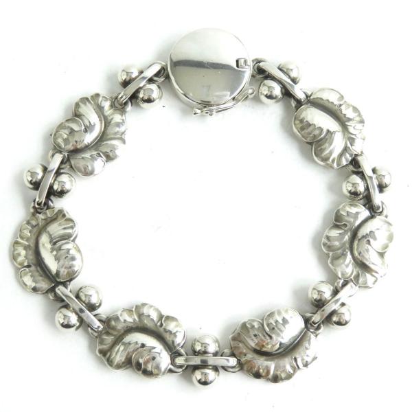 【ドンドン見直し】美品△ジョージジェンセン 96 ムーンライト グレープ SV925 ブレスレット ...