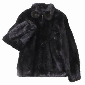 良品☆MINK　ミンク　リバーシブル　ZIP UP　本毛皮コート/ブルゾン　ダークブラウン　毛質艶やか・柔らか◎　｜brand-td-store