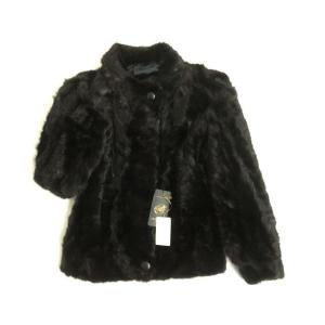 未使用品▼2　定価88万円　SAGA MINK　サガミンク　本毛皮コート　ダークブラウン　F　毛質艶やか・柔らか◎　レディース