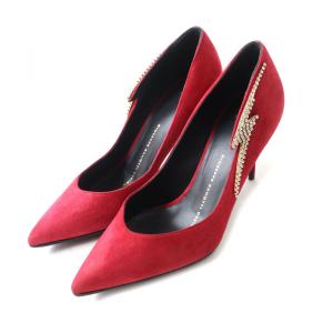 極美品☆GIUSEPPE ZANOTTI ジュゼッペザノッティ ビジュー装飾 ポイン 