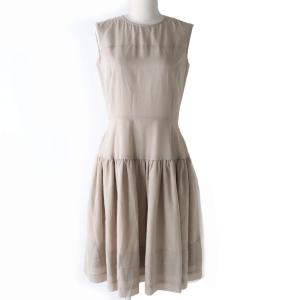 美品 フォクシー ノースリーブワンピース ドレス ロジーリリー