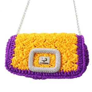 Roger Vivier（ロジェヴィヴィエ） ピルグリム シルクサテン チェーン