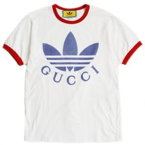 未使用品□22SS GUCCI×adidas グッチ アディダス 616036 トレフォイル