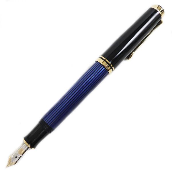 極美品●Pelikan ペリカン M600 スーベレーン ペン先14K EFニブ 吸引式 万年筆 ブ...