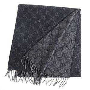美品▽GUCCI グッチ GG柄×シェリーライン/ウェブライン ウール×シルク