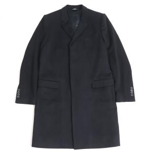 美品▽EMPORIO ARMANI エンポリオアルマーニ カシミヤ100% チェスター 