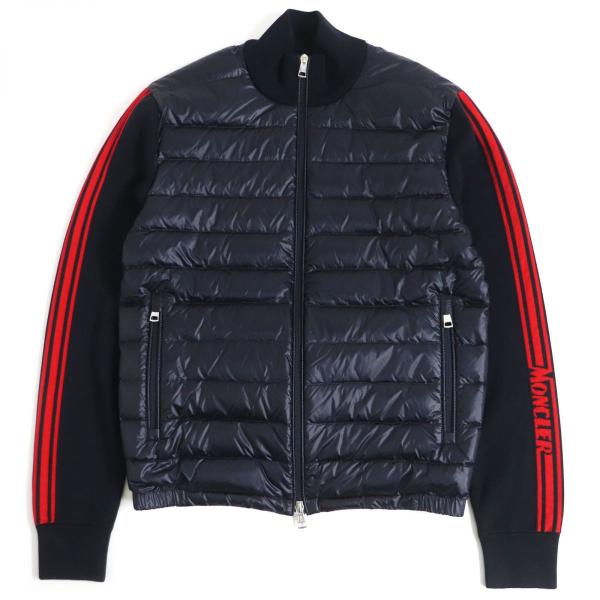 極美品□2019年製 MONCLER/モンクレール CARDIGAN TRICOT アームロゴ サイ...