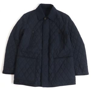 美品□BRIONI/ブリオーニ 無地 裏シルク混 WZIP リバーシブル キルティングジャケット/ブ...