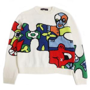 STUSSY◇WAFFLE KNIT CASHMERE CREW/L/カシミア/ORN/無地/117257