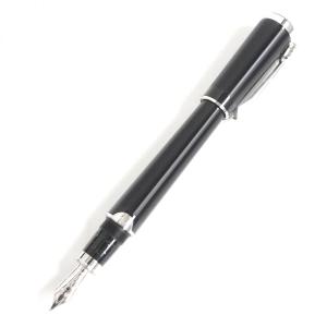 未使用品□MONTBLANC/モンブラン ドネーションペン ジョン・レノン スペシャルエディション ペン先18K Mニブ 万年筆 黒×銀 ドイツ製 箱付｜brand-td-store