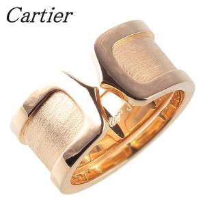 カルティエ C2 リング ワイド ＃53 750YG 新品仕上げ済 Cartier【14569】