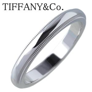 ティファニー ミルグレイン リング トゥギャザー PT950 約13.5号 幅3.0mm 新品仕上げ済 TIFFANY【15784】｜brand-theatron